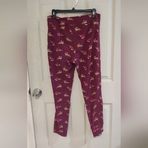 Aerie Cute Dog Waffle Pajama Pants Leggings